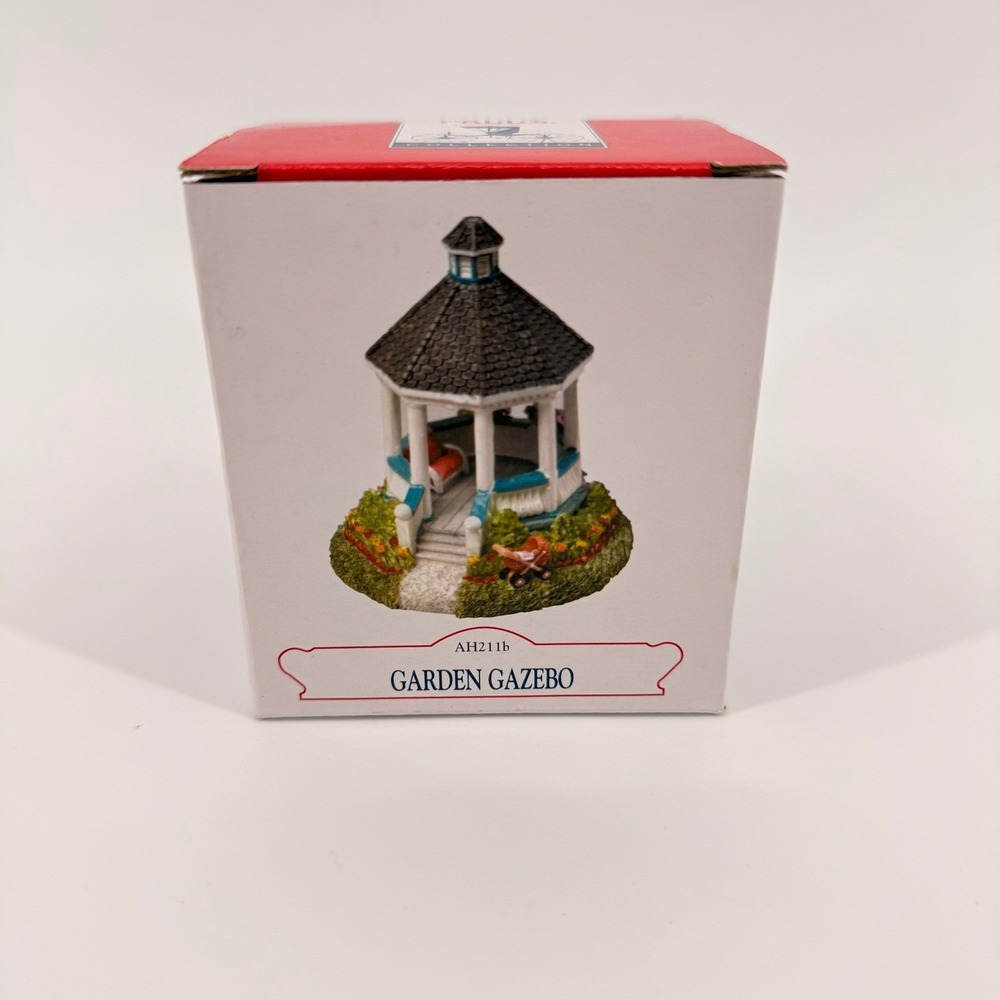 Liberty Falls Garden Gazebo AH211b 2001 Americana Village Figurine w/ Box